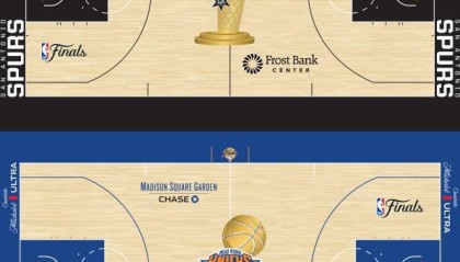 易胜博体育登录入口-经典回归！NBA总决赛地板迎回冠军金杯图案